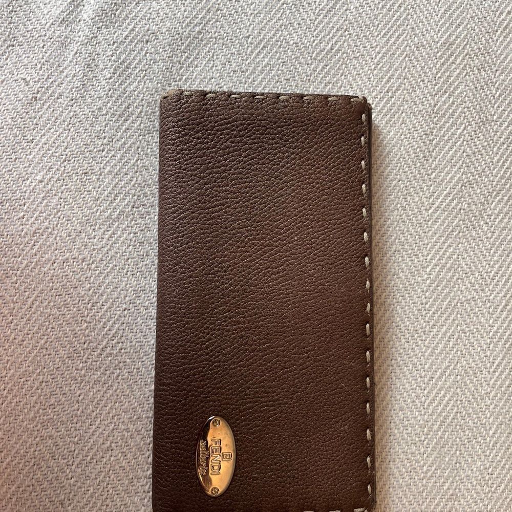 Fendi Brown Selleria Leather Continental Wallet - Picture 7 of 13